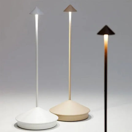 Bezprzewodowa lampa LED z regulacją jasności, wodoodporna, w nowoczesnym minimalistycznym designie, ideal 4