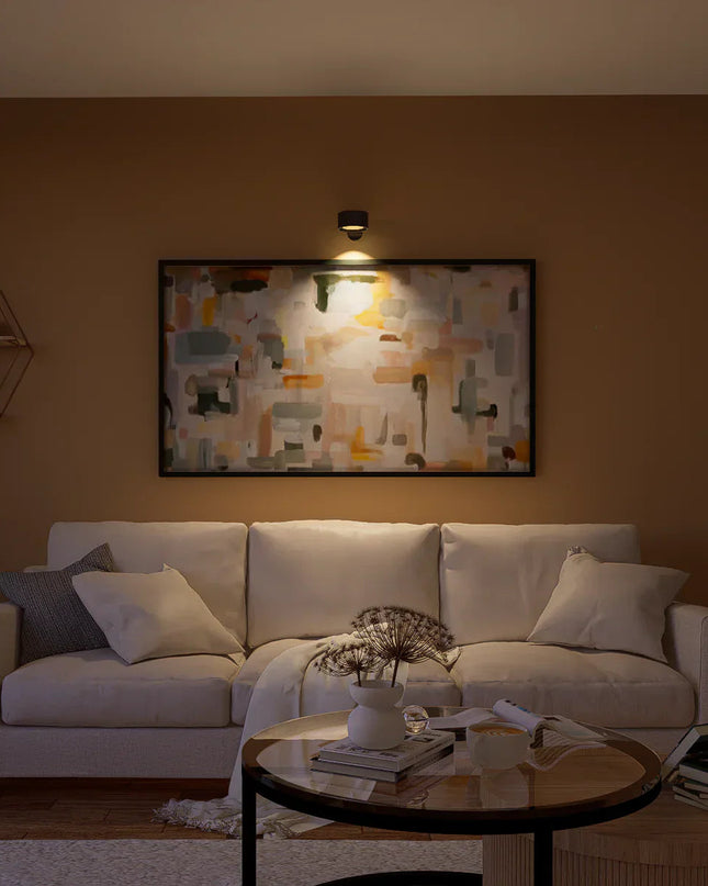 Bezprzewodowa Lampa Ścienna z Regulacją Jasności i Obrotem 360° – Minimalistyczny Kinkiet Ścienny na Baterie 4