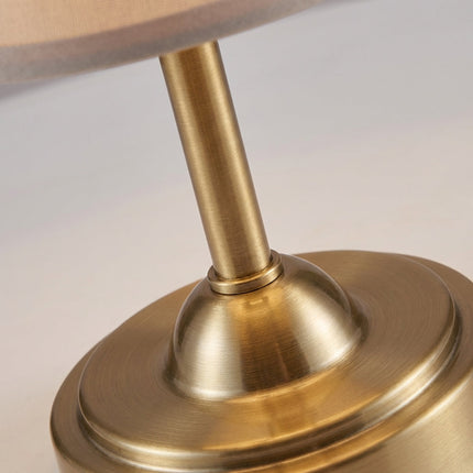 Bezprzewodowa lampa stołowa LED w retro designie z kryształowymi akcentami, oferująca regulację  3