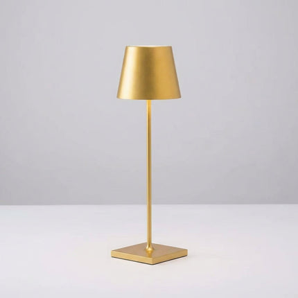 Bezprzewodowa lampa stołowa z funkcją ściemniania, wykonana z wodoodpornego aluminium, idealna 0