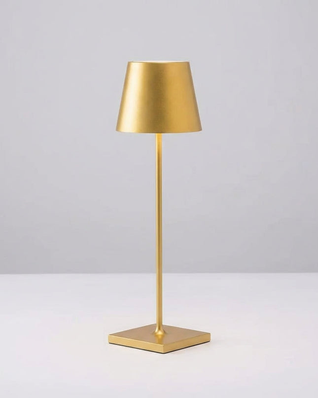 Bezprzewodowa lampa stołowa z funkcją ściemniania, wykonana z wodoodpornego aluminium, idealna 0