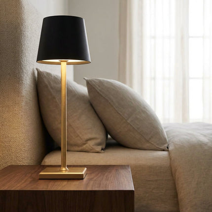 Bezprzewodowa lampa stołowa z funkcją ściemniania, wykonana z wodoodpornego aluminium, idealna 1
