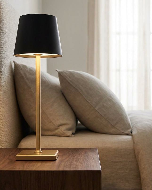 Bezprzewodowa lampa stołowa z funkcją ściemniania, wykonana z wodoodpornego aluminium, idealna 1
