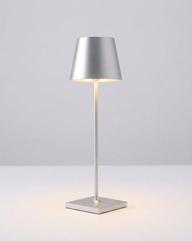 Bezprzewodowa lampa stołowa z funkcją ściemniania, wykonana z wodoodpornego aluminium, idealna 6