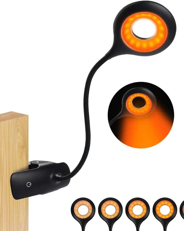 Bezprzewodowa Lampka Biurkowa LED z Zaciskiem – Regulowana Jasność, Elastyczne Ramię, Kompaktowy Design 1
