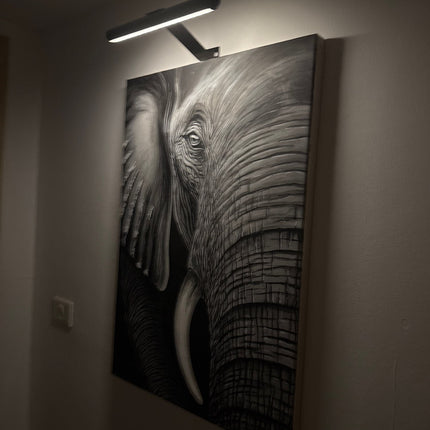 Bezprzewodowa lampa ścienna LED z regulacją jasności i obrotową głowicą 360° – nowoczesna metalowa lampa ścienna z akumulatorem 2