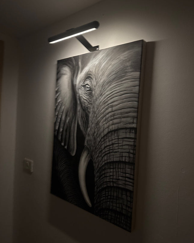 Bezprzewodowa lampa ścienna LED z regulacją jasności i obrotową głowicą 360° – nowoczesna metalowa lampa ścienna z akumulatorem 2