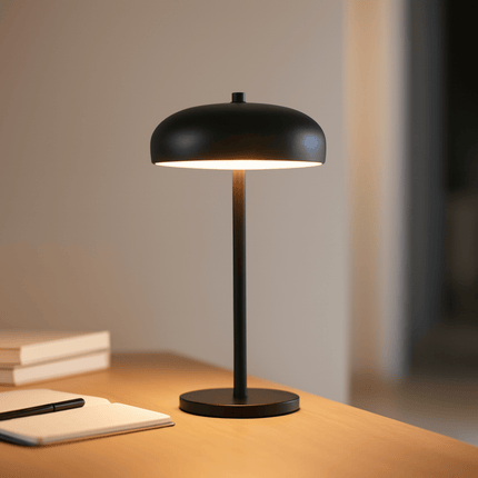 Bezprzewodowa lampa stołowa z przyciemnianą diodą LED i metalową obudową – nowoczesna, akumulatorowa lampka nocna lub biurkowa 7