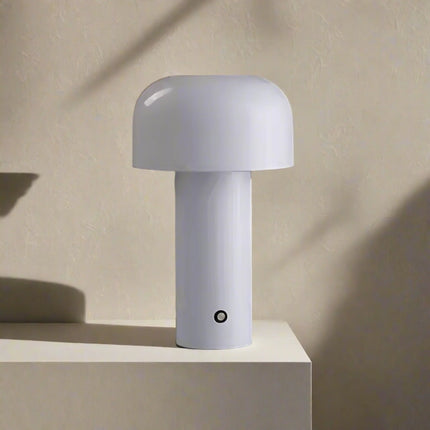 Bezprzewodowa metalowa lampa stołowa z przyciemnianą diodą LED i akumulatorem 7