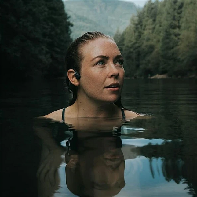 Bezprzewodowe Słuchawki na Przewodnictwo Kostne – Wodoodporne i Sportowe, Bluetooth 5.0 2