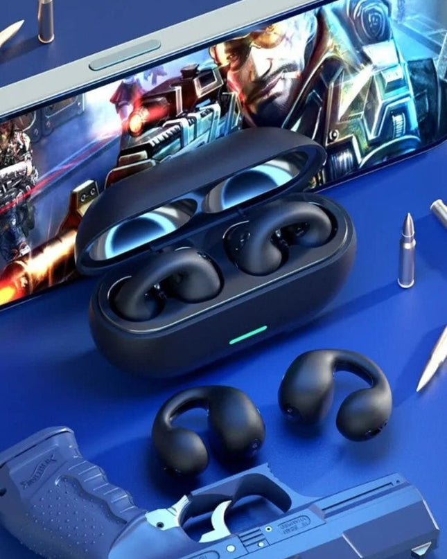 Bezprzewodowe słuchawki Ear Clip z ergonomicznym klipsem i nowoczesnym designem 5