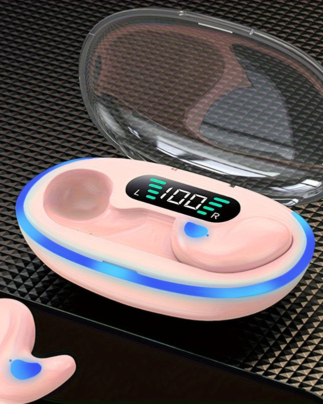 Bezprzewodowe słuchawki douszne Bluetooth z mikrofonem pojemnościowym zapewniającym czysty dźwięk – lekka konstrukcja douszna 9