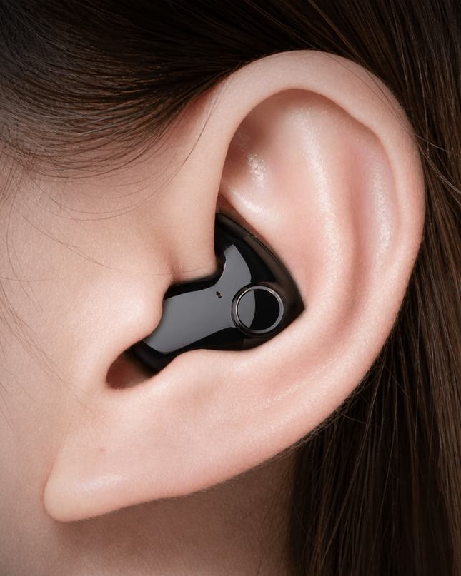 Bezprzewodowe słuchawki douszne Bluetooth z redukcją szumów i wodoodporną konstrukcją – słuchawki douszne z obudową LED 0