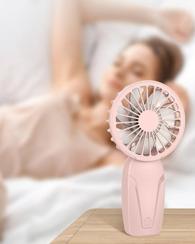 Bezprzewodowy Wentylator Ręczny Mały Rozmiar, Wielka Ulga od Gorąca 2