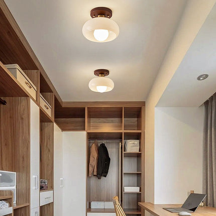 Biała Lampa Sufitowa Vintage do Małego Korytarza – Elegancki Styl, Łatwy Montaż, Wysoka Jakość, Idealna do Wąskich Przestrzeni 1