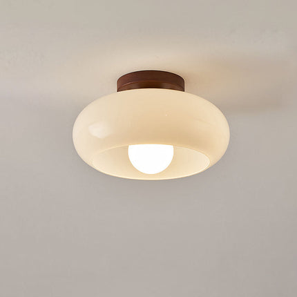 Biała Lampa Sufitowa Vintage do Małego Korytarza – Elegancki Styl, Łatwy Montaż, Wysoka Jakość, Idealna do Wąskich Przestrzeni 4