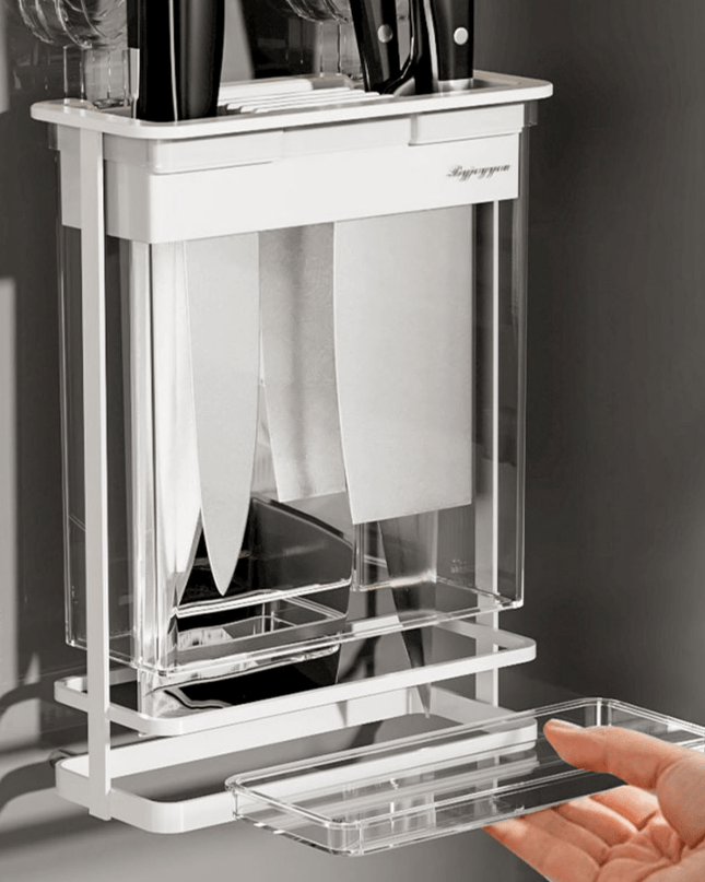 BladeCaddy – wielofunkcyjny uchwyt na noże i przybory – elegancki design z wieloma gniazdami zapewniający elegancką organizację 2