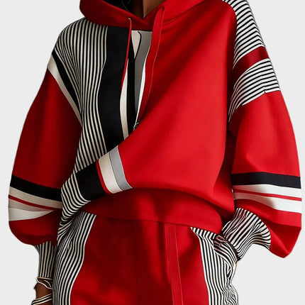 Unisex bawełniana bluza z kapturem w geometrycznym stylu, idealna na codzienne wyjścia i 0