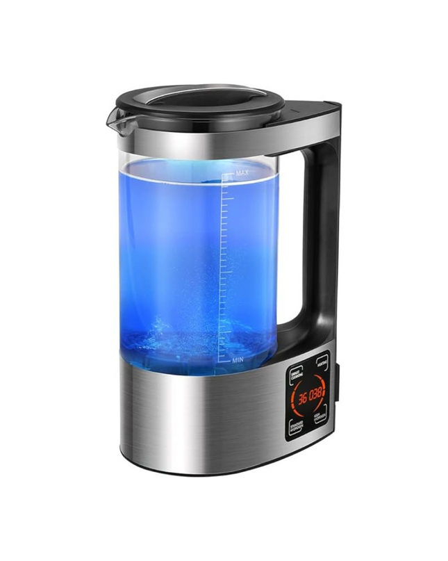 Butelka na wodę 2L z Generatorem Wodoru – Szklana Butelka do Wody z Technologią Przeciwutleniającą 0