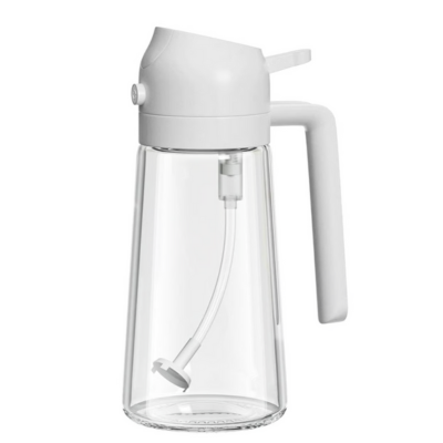 Butelka z rozpylaczem do oliwy z oliwek 2 w 1 500 ml – szklana butelka z rozpylaczem do precyzyjnego gotowania z delikatną mgiełką i minimalizująca zużycie oleju 4