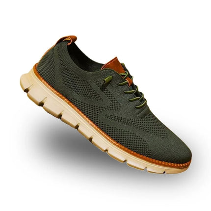 Buty ortopedyczne męskie w czarnym kolorze, wykonane z syntetycznego materiału, z wsparciem 4