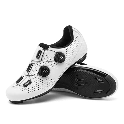 Buty rowerowe unisex z podwójnym zapięciem i wentylowanym wykończeniem, idealne do 8