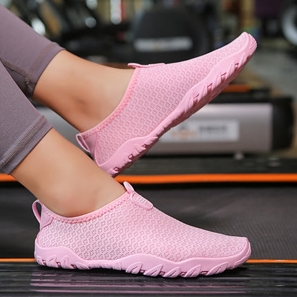 Buty do wody dla kobiet z cholewką z siateczki, szybkoschnącą i oddychającą, z antypoślizgową gumową podeszwą – idealne buty na plażę i do pływania 5