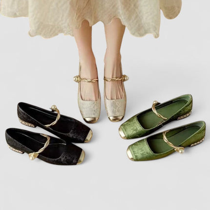 Buty ortopedyczne z niskim, blokowym obcasem – skórzany design inspirowany stylem vintage, zapewniający wygodę i styl 4