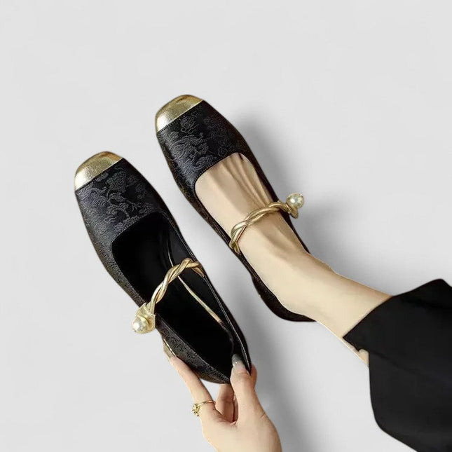 Buty ortopedyczne z niskim, blokowym obcasem – skórzany design inspirowany stylem vintage, zapewniający wygodę i styl 7
