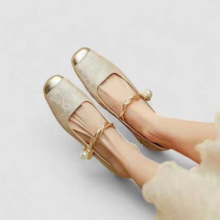 Buty ortopedyczne z niskim, blokowym obcasem – skórzany design inspirowany stylem vintage, zapewniający wygodę i styl 9