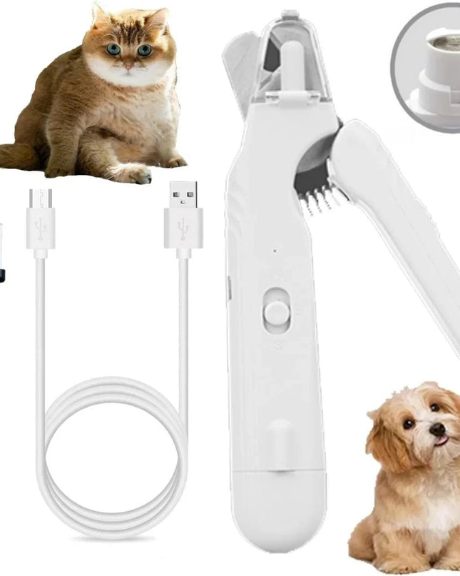 Cicha Szlifierka do Pazurów z Diody LED – Ergonomiczne Narzędzie do Pielęgnacji Kotów i Psów, Kompaktowy Design 0