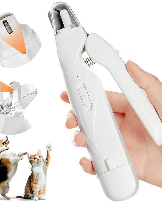 Cicha Szlifierka do Pazurów z Diody LED – Ergonomiczne Narzędzie do Pielęgnacji Kotów i Psów, Kompaktowy Design 1