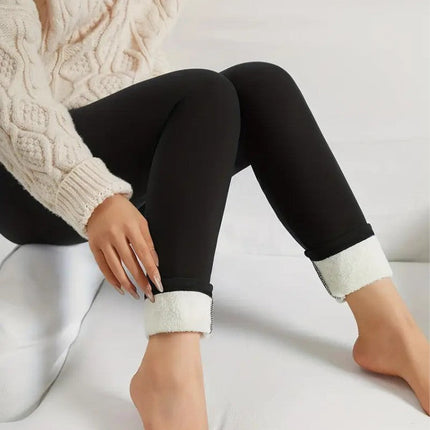 Ciepłe Legginsy Sportowe Damskie z Wysokim Stanem – Polarowe Legginsy Termiczne na Zimowe Aktywności 2