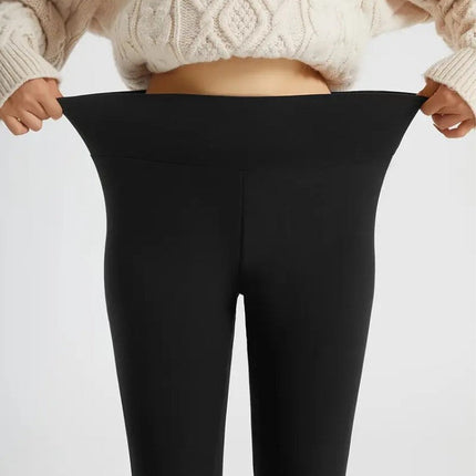 Ciepłe Legginsy Sportowe Damskie z Wysokim Stanem – Polarowe Legginsy Termiczne na Zimowe Aktywności 4