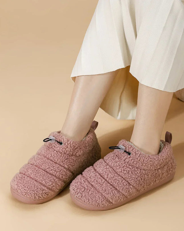Ciepłe Pantofle Damskie Antypoślizgowe z Oddychającego Materiału – Komfortowe Kapcie do Użytku Domowego 2