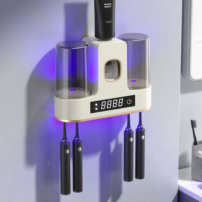 CleanSmile | Dozownik do szczoteczek do zębów UV z automatycznym dozowaniem 4