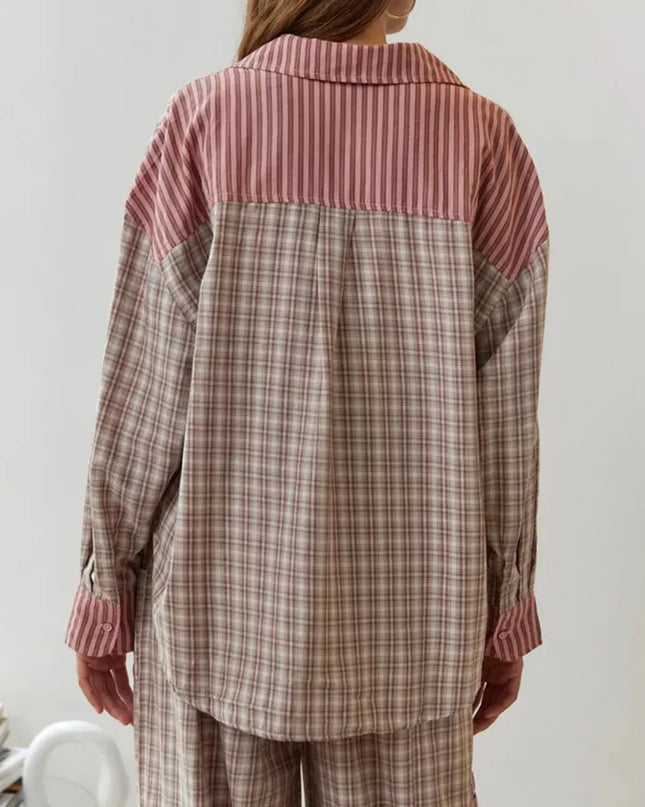 CozyNights – Luźna piżama dwuczęściowa – idealna odzież domowa na relaksujące noce 6