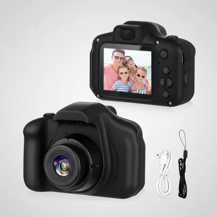 Cyfrowy aparat fotograficzny dla dzieci z nagrywaniem HD, 12 MP, lekki i wytrzymały, z kart 0