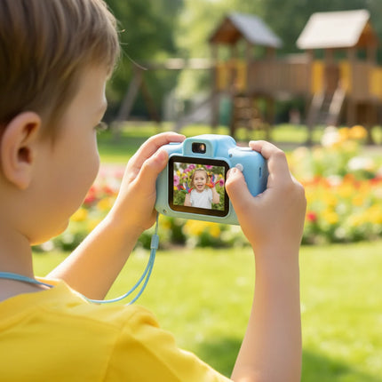 Cyfrowy aparat fotograficzny dla dzieci z nagrywaniem HD, 12 MP, lekki i wytrzymały, z kart 2