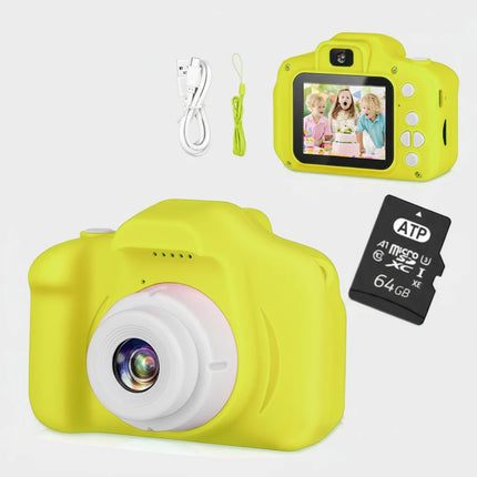Cyfrowy aparat fotograficzny dla dzieci z nagrywaniem HD, 12 MP, lekki i wytrzymały, z kart 9