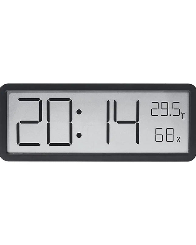 Cyfrowy Zegar Ścienny z Wyświetlaczem – Nowoczesny Zegar na Ścianę do Salonu, Pokazuje Temperaturę i Datę, Minimalistyczny Design 4