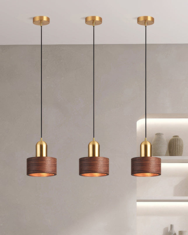 Cylindryczna Lampa Wisząca w Stylu Japońskim – Nowoczesny Design z LED 2