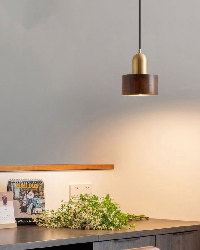 Cylindryczna Lampa Wisząca w Stylu Japońskim – Nowoczesny Design z LED 3