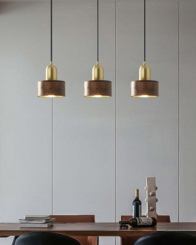 Cylindryczna Lampa Wisząca w Stylu Japońskim – Nowoczesny Design z LED 4