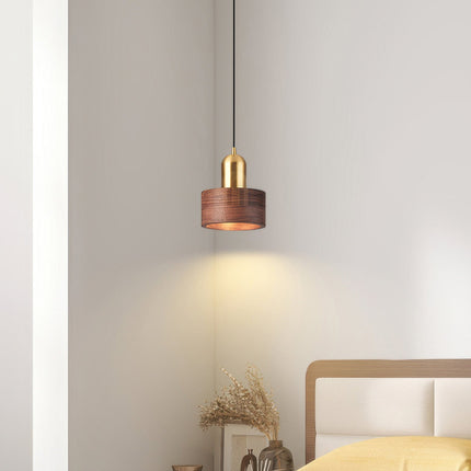 Cylindryczna Lampa Wisząca w Stylu Japońskim – Nowoczesny Design z LED 6