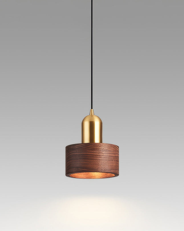 Cylindryczna Lampa Wisząca w Stylu Japońskim – Nowoczesny Design z LED 8