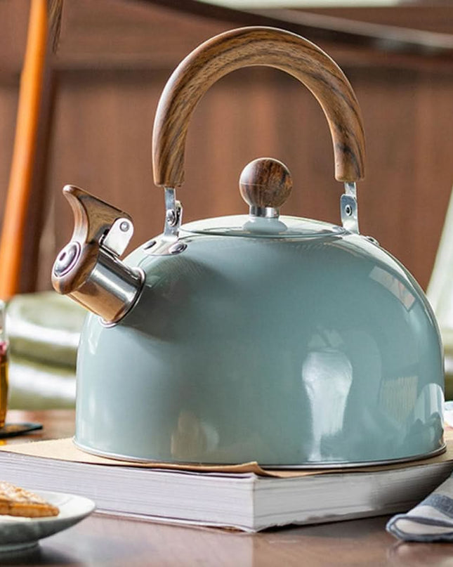 Czajnik na Gaz 3L ze Stali Nierdzewnej z Gwizdkiem – Elegancki Design, Ergonomiczny Uchwyt, Idealny do Codziennego Użytku 0