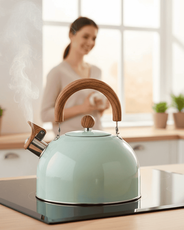 Czajnik na Gaz 3L ze Stali Nierdzewnej z Gwizdkiem – Elegancki Design, Ergonomiczny Uchwyt, Idealny do Codziennego Użytku 1