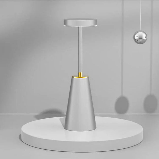 Czarna Bezprzewodowa Lampa Stołowa LED z Dotykowym Sterowaniem i Regulacją Jasności do Salonów i Sypialni 4