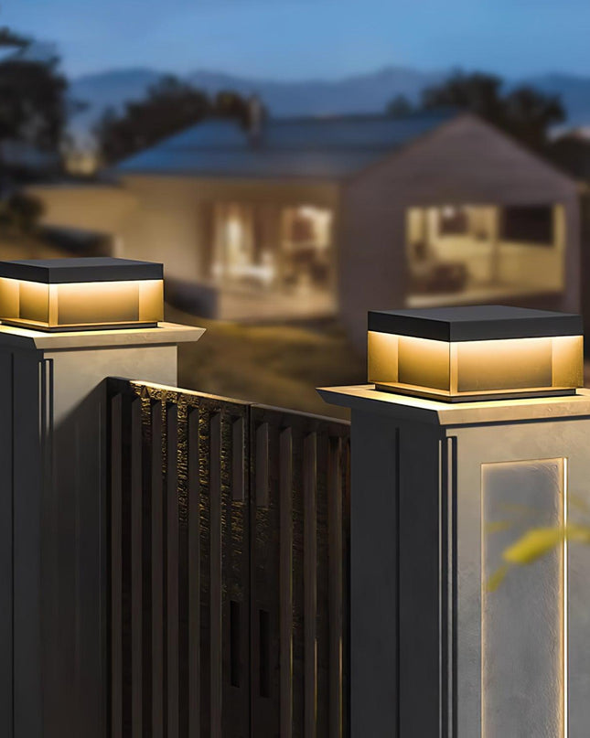 Czarna Lampa Ogrodowa LED Solarna IP65 – Wodoodporna Latarnia do Oświetlenia Ogrodu i Tarasu 5